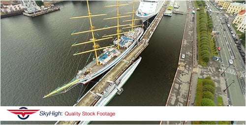 Cruise Ship and Boat Aerial 2