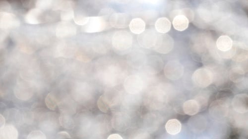 Winter White Bokeh Circles