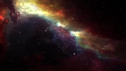 Colorful Cosmic Nebula Animated Background