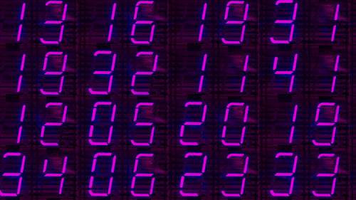 Digital Numbers Led Clock Counter 2