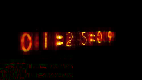 Nixie Tube Clock Counting