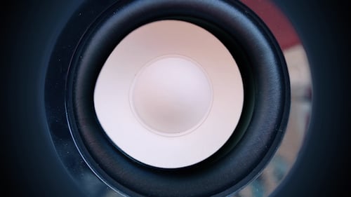 Speaker Vibration Close Up