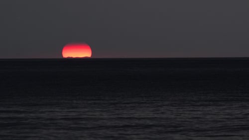Beautiful Sunrise Over the Ocean at Dawn