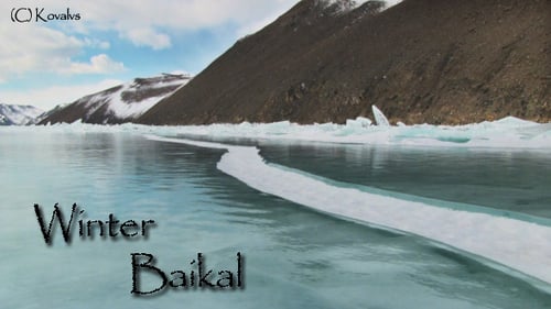 Winter Lake Landscape.