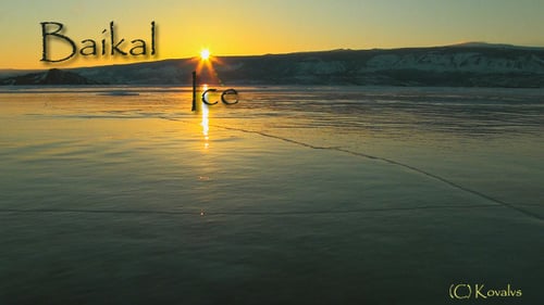Sunset on Winter Baikal