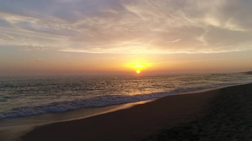 Romantic Sea Background at Sunset