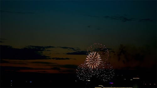 Feuerwerk am Abend