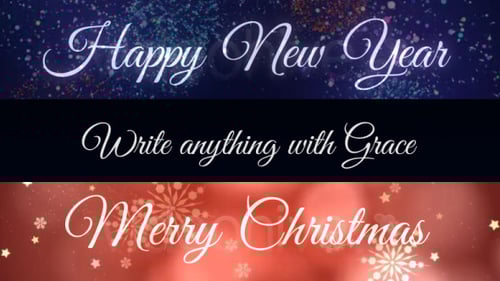 Grace - Animated Handwriting Typeface