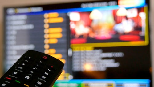 Remote Control Changing Television Channels