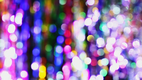 Blurred Colorful Festive Lights Bokeh Background