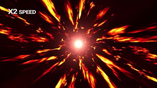 Energía luminosa que brilla con partículas de fuego