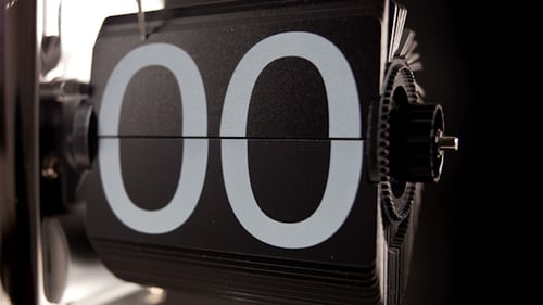 Mechanical Counter Flipping Through Numbers