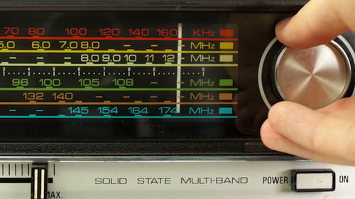 Vintage-Radio-Wählscheibe Frequenz