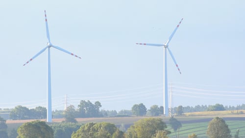 Windmills & Lake