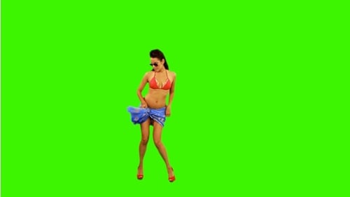 Bikini Dance on Green Screen