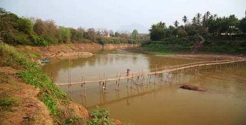Empty Bamboo Bridge, Luang Prabang, Laos 5