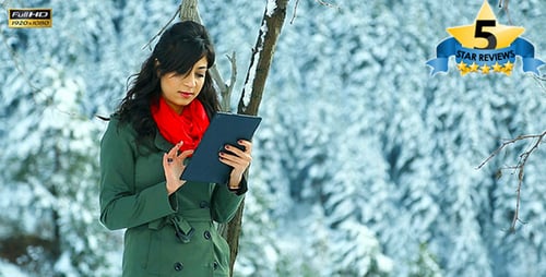 Using Tablet in Winter