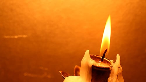 Bougie avec flamme 284