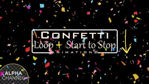 Falling Colorful Confetti Animation for Celebrations