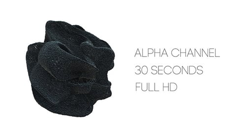 Dynamic Abstract Black Mesh Shape Animation