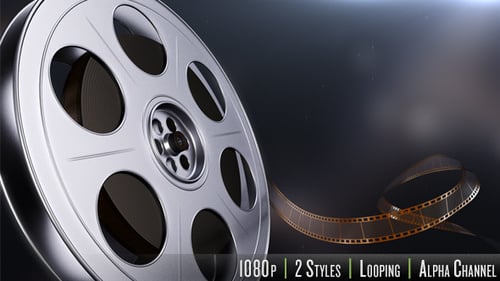 Elegant Film Reel and Strip Animations with Alpha Channel