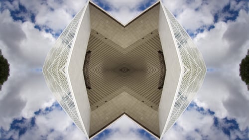 Kaleidoskop-Muster, Grande Arch In Paris, Frankreich 2