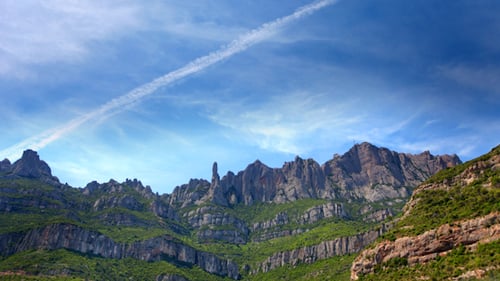 Majestic Montserrat Mountain Range on a Sunny Day