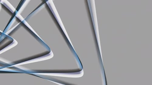 Modern Abstract Blue Flowing Ribbons Dynamic Background