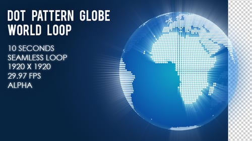 Dot Pattern Globe World