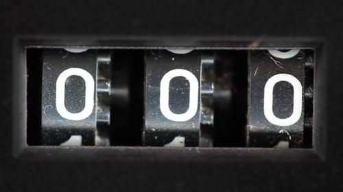 Retro Vintage Ghettoblaster Number Counter 1