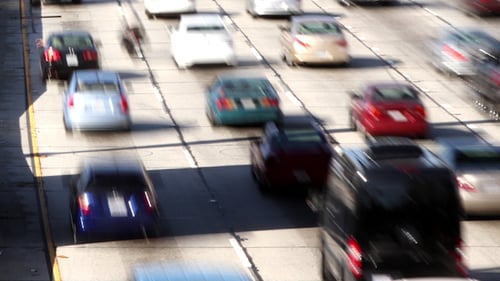 Traffic Freeway Downtown Los Angeles La 6