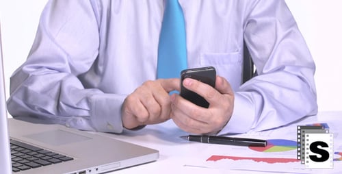Businessman Using Smartphone
