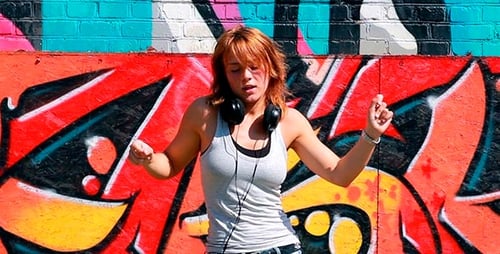 Girl Dancing On The Street 10