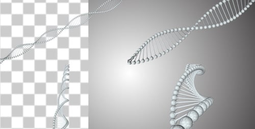Animated DNA Double Helix Rotation for Science and Medical Visuals