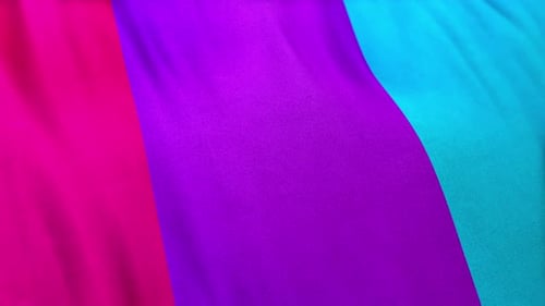 Vibrant Colorful Fabric Waving Fluid Motion Background