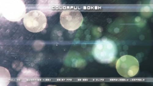 Dynamic Abstract Bokeh Lights Background Animation