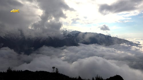 Paysage magnifique au-dessus des nuages 8