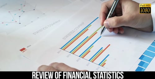 Analyzing Company Statistics with Pen on Charts