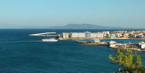 Ferryboat is Entering Dock