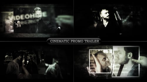 Gritty Cinematic Teaser with Fast Dynamic Photo Transitions