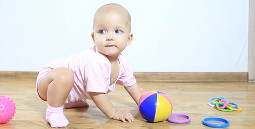 Little Baby Play Sitting