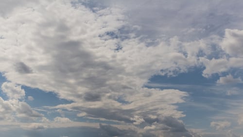 Clouds Flowing in the Sky on Sunny Day