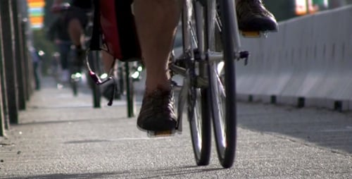 City Life - Bicyclists - HD