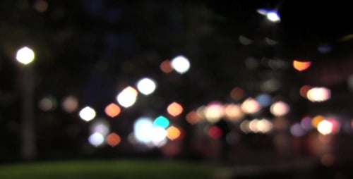 Luzes de rua noturnas - HD - Loop