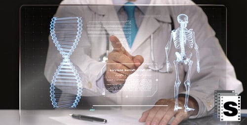 Doctor With Futuristic Screen