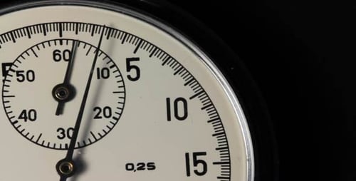 Countdown Stopwatch On A Black Background