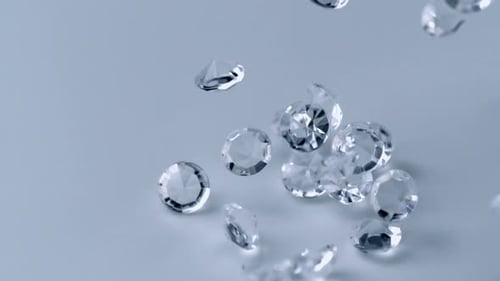 Slow-motion diamonds falling, Slow Motion