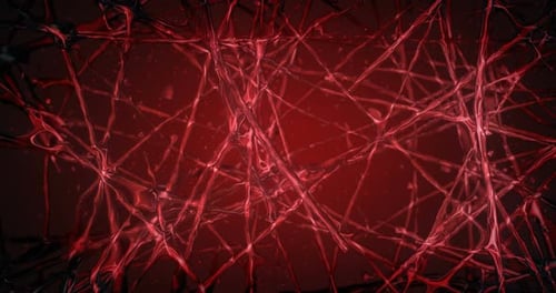 Red Biological Loop Background