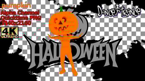 Dancing Pumpkin Halloween Character Animation