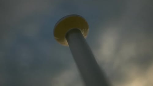 Carpentry profession. Dramatic close - up on heavy hammer hitting metallic nail.